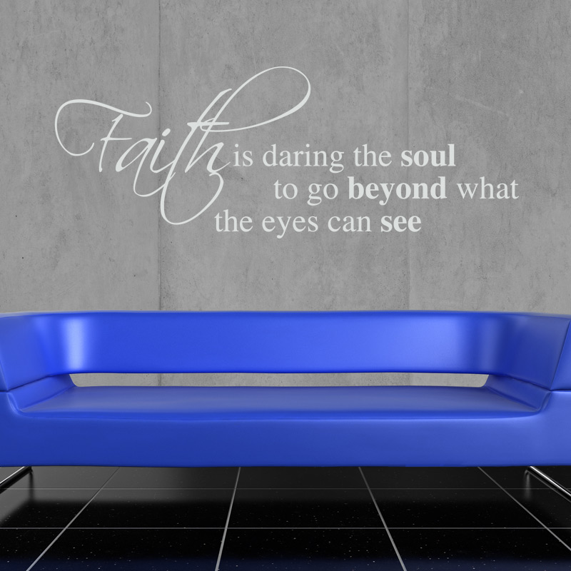 FAITH WALL STICKER ART DECALS QUOTE GRAPHICS eBay